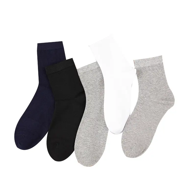 Xinjiang cotton socks men's solid color black and white gray men's cotton socks men's and women's Liaoyuan wholesale seven-day wash-free socks