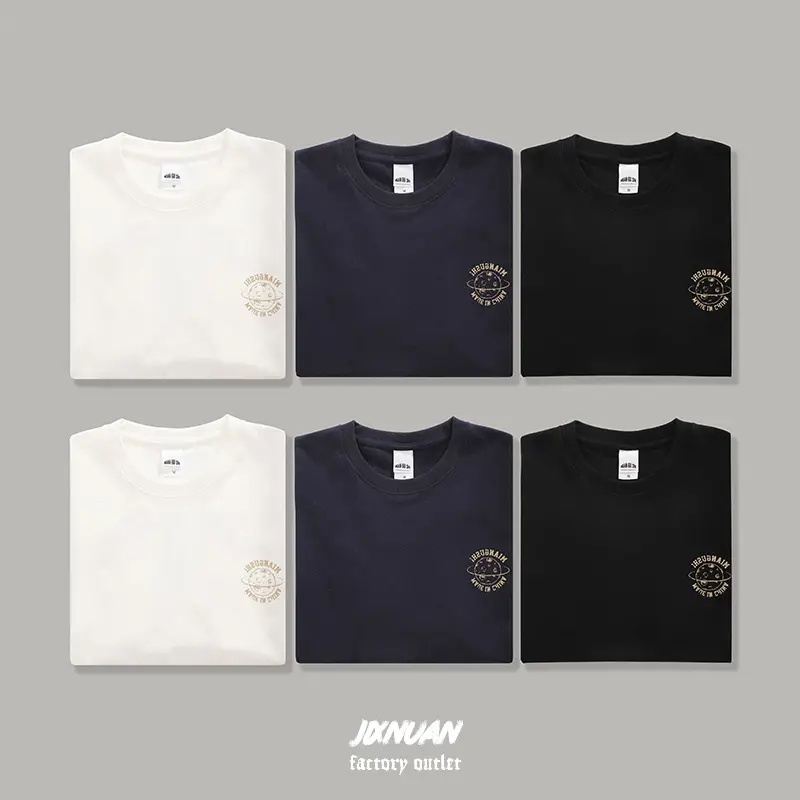 2021 Men Cotton T-Shirt Set White Black Navy - Image 5