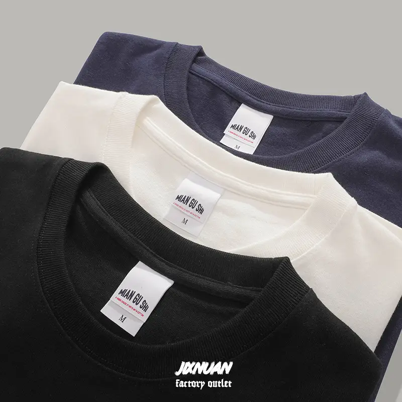 2021 Men Cotton T-Shirt Set White Black Navy - Image 7