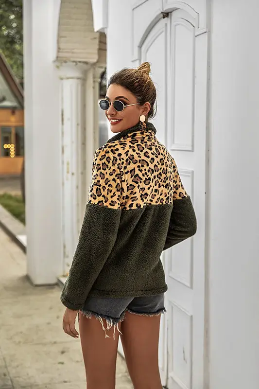 2024 Women's Leopard Print Warm Hoodie Sweatshirt Set — feature 11