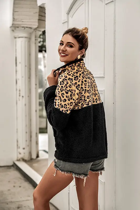 2024 Women's Leopard Print Warm Hoodie Sweatshirt Set — feature 8