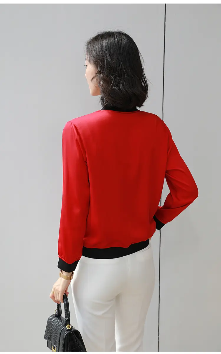 Green Chiffon Bomber Jacket Women 2025 Korean Style — feature 7