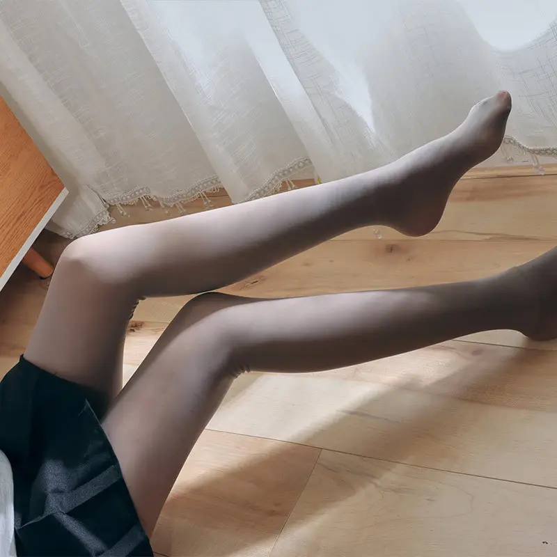 Nude Fleece Lined Women's Leg Pantyhose Autumn Winter - Image 5