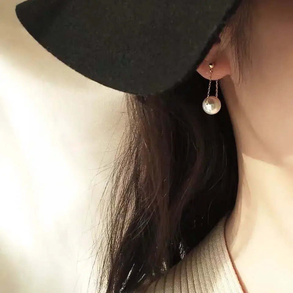 Natural Freshwater Pearl Earrings for Women - Image 4