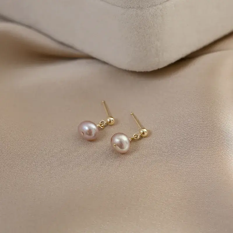Natural Pearl Earrings for Women S925 Silver - Image 2