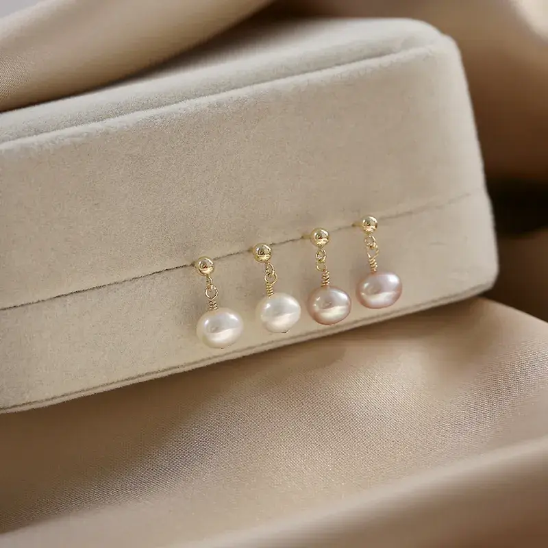 Natural Pearl Earrings for Women S925 Silver - Image 4