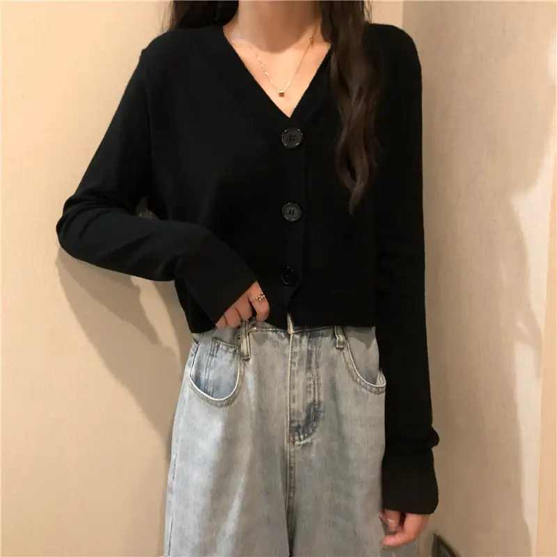 Long-sleeved V-neck sweater for women spring autumn - Image 14