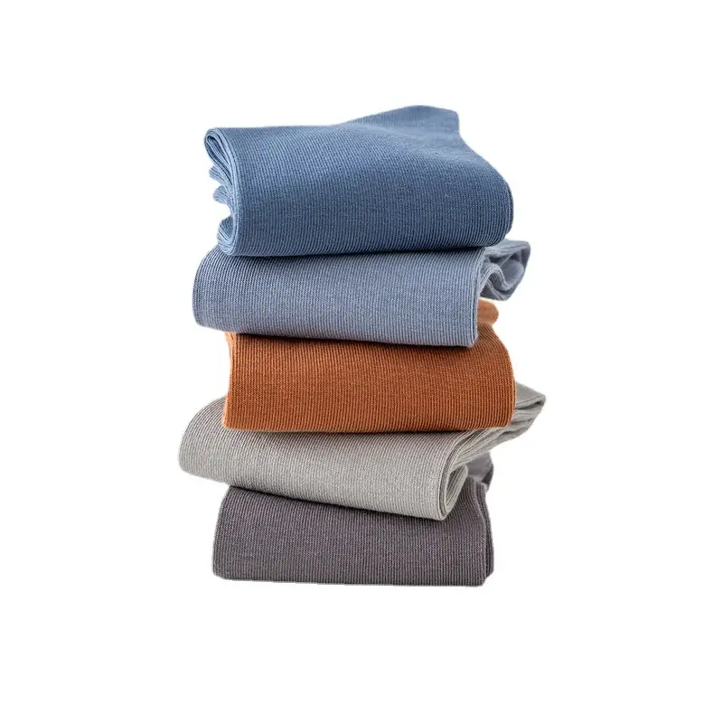 Men's Socks Middle Tube Solid Color Australian Cotton Socks Men's Thick Needle Drawn Commercial Combed Cotton Socks Handmade for Eyes
