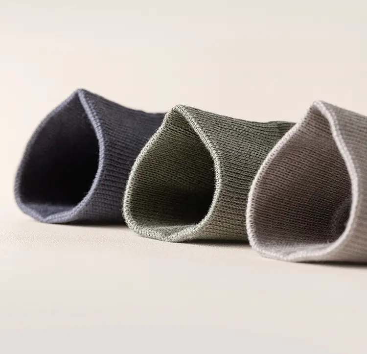 Men's Socks Middle Tube Solid Color Australian Cotton Socks Men's Thick Needle Drawn Commercial Combed Cotton Socks Handmade for Eyes — feature 9