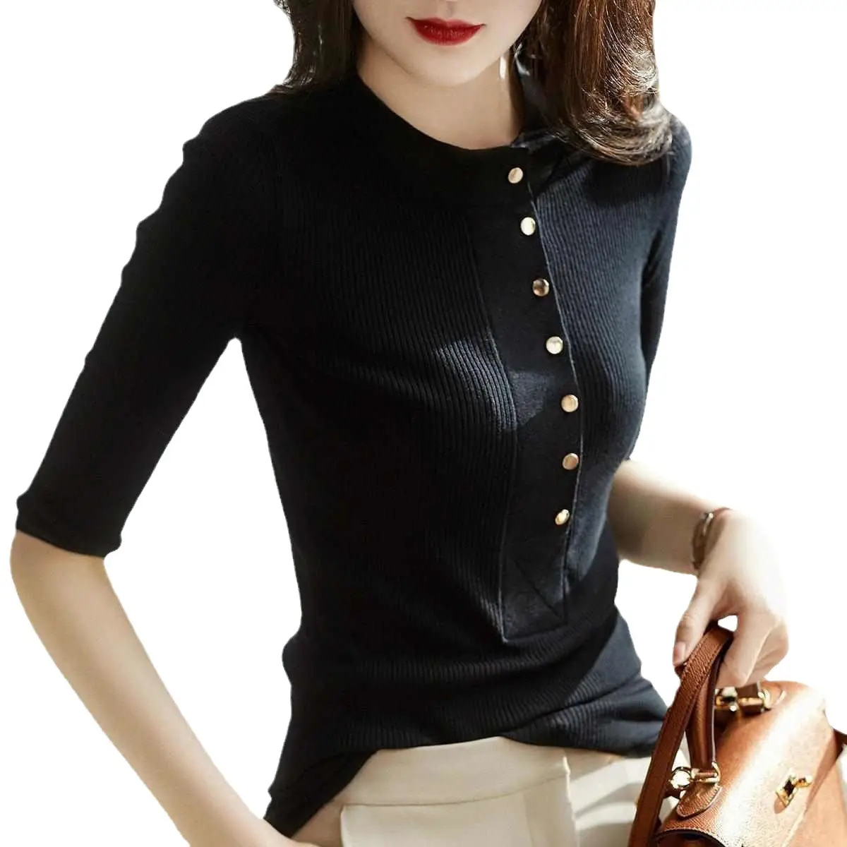 Women's New Spring Sweater with Button Front - Image 7