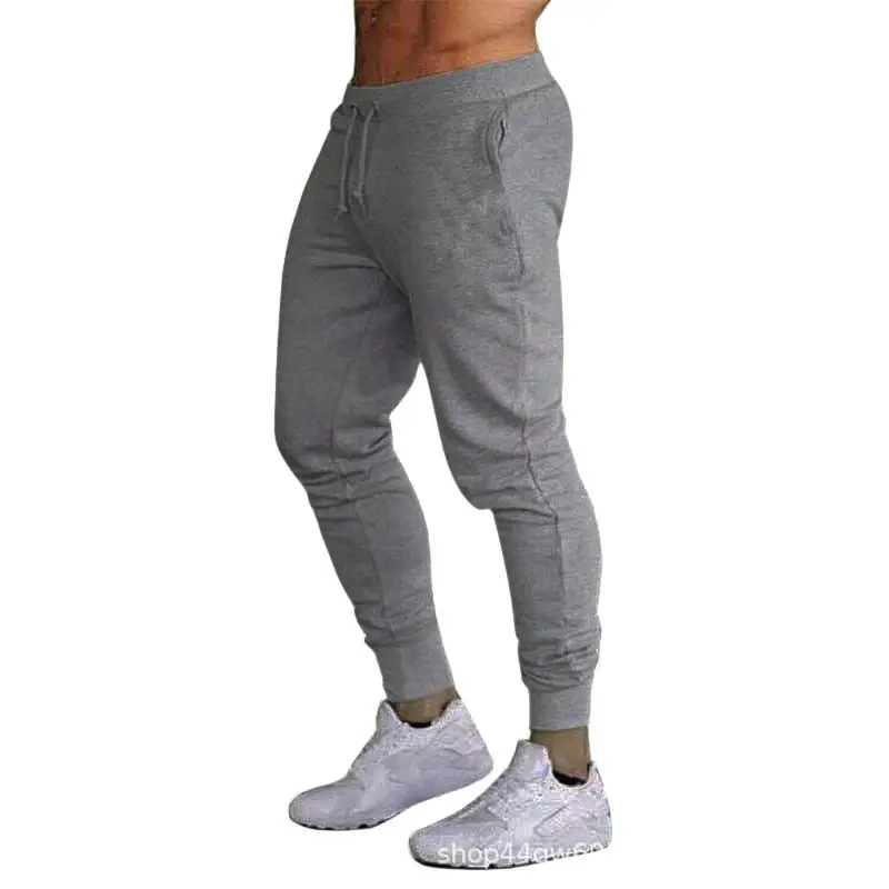 Men Slim Fit Black Casual Leggings Cross Border - Image 3