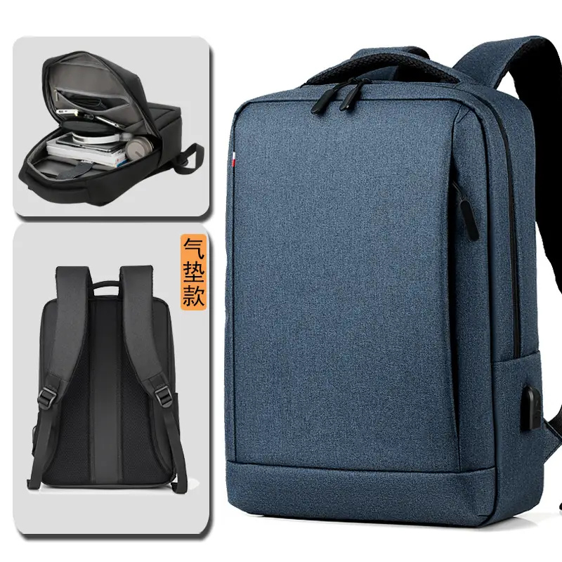 Grey Waterproof Business Men's Large Backpack - Image 8