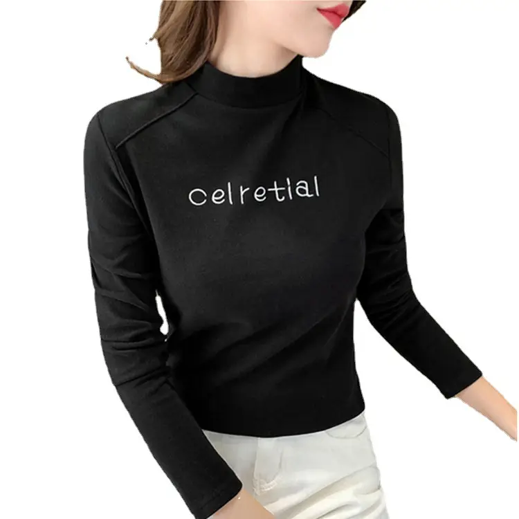 German Velvet Half Turtleneck Women 2025 Long Sleeve - Image 6
