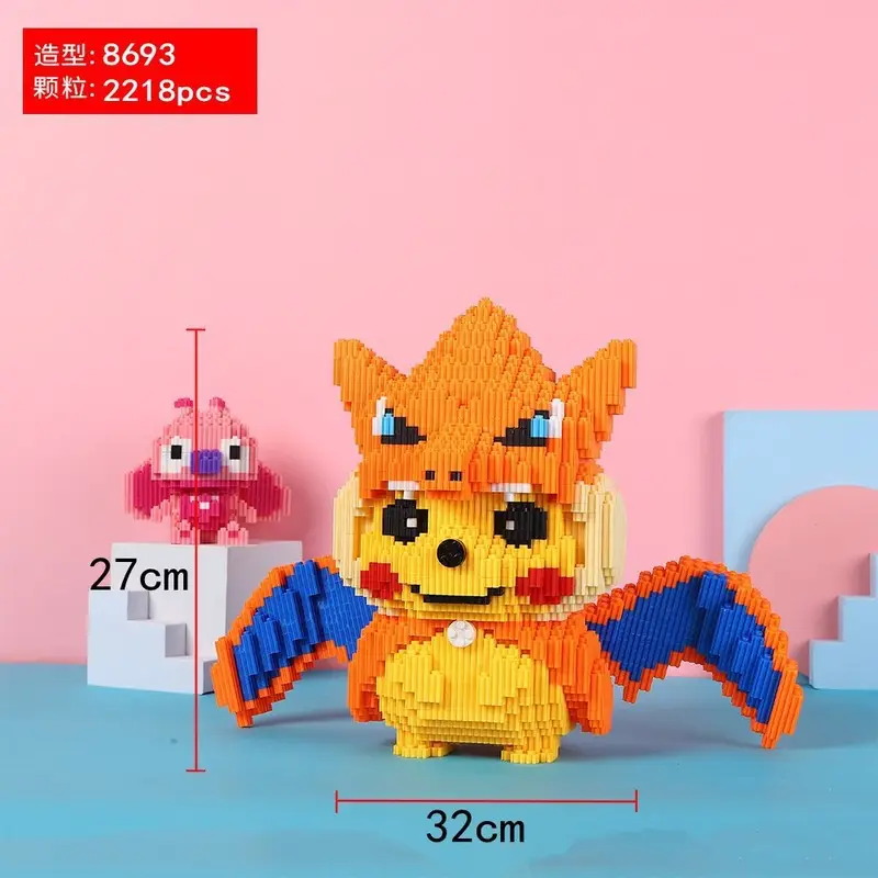 Super Large Pikachu Particle Building Block Toy for Boys Girls - Image 15