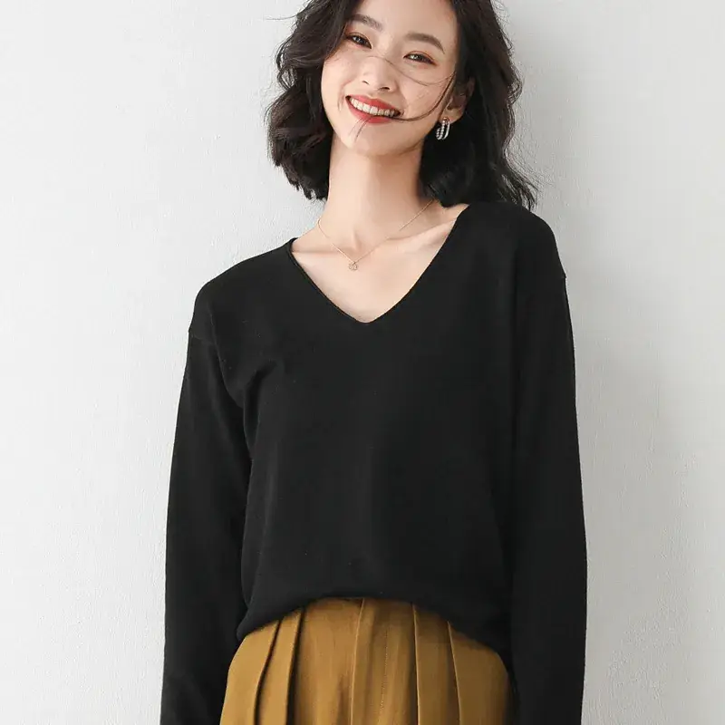 Women's Pink V Neck Knit Sweatshirt Set - Image 14