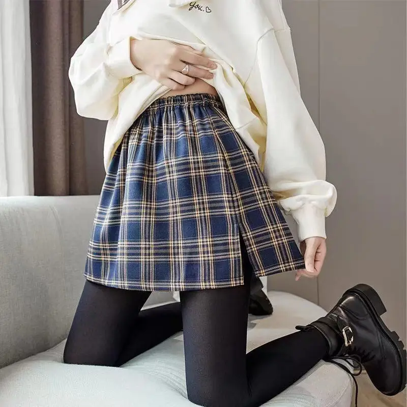 White Fake Two-Piece Skirt Set with Elastic Waist - Image 8