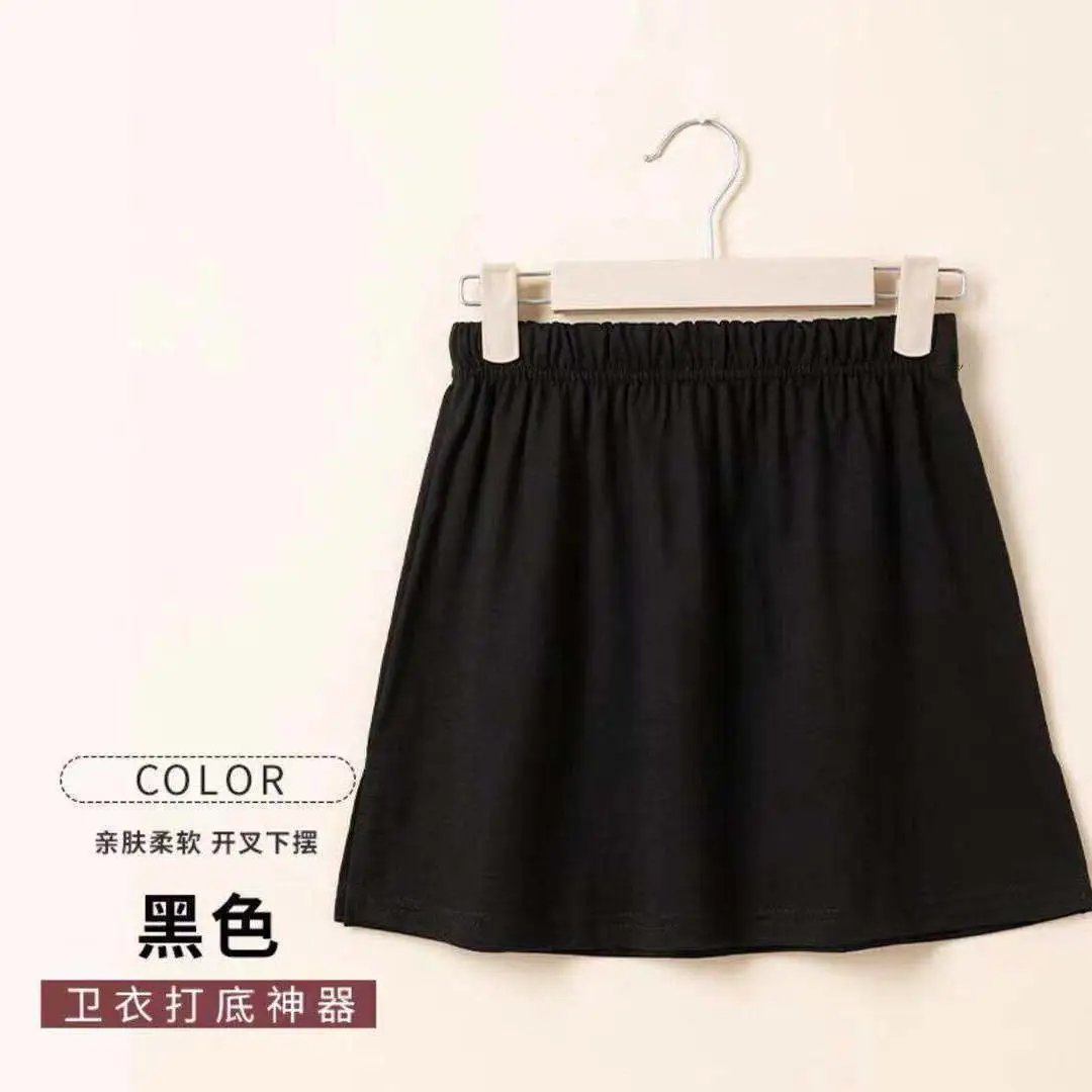 White Fake Two-Piece Skirt Set with Elastic Waist - Image 2