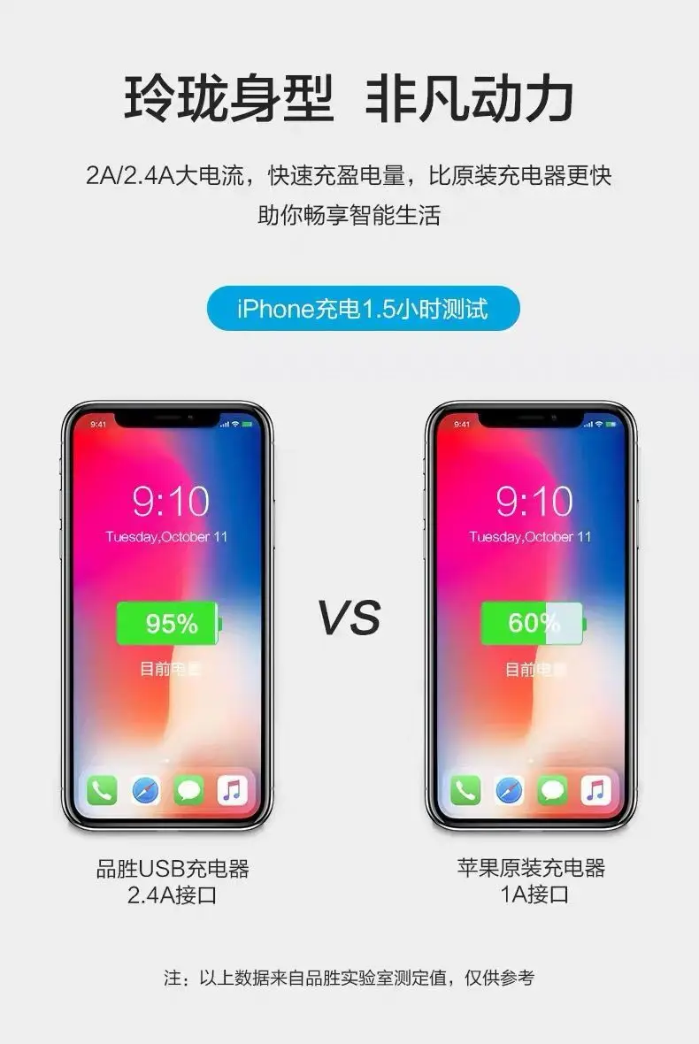 Pinsheng 2A/2.4A Universal Smart Fast Charging USB Charger — feature 3