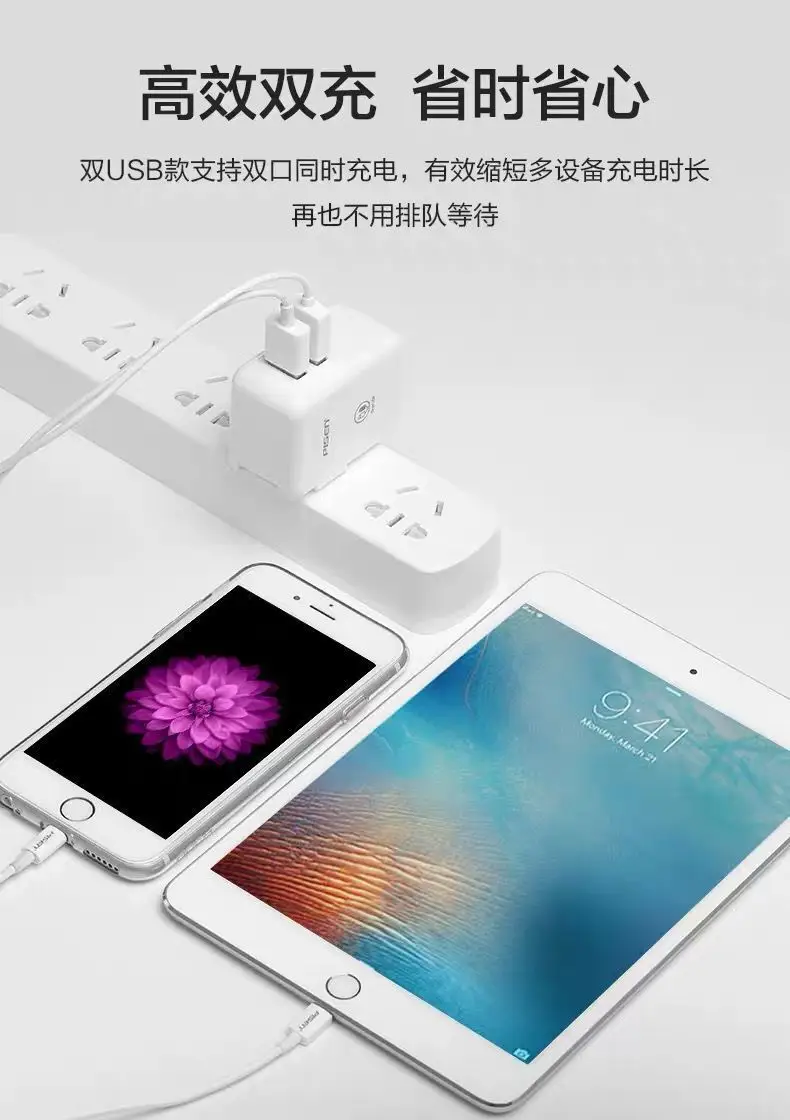 Pinsheng 2A/2.4A Universal Smart Fast Charging USB Charger — feature 8