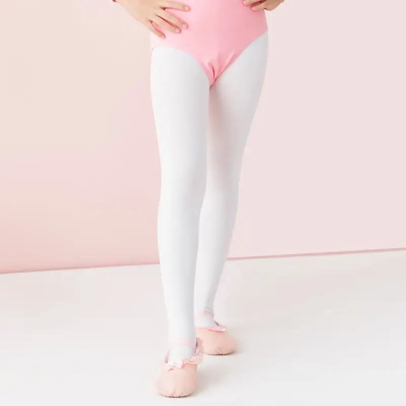 Children's Dance Socks White Thick Leggings Socks - Image 14