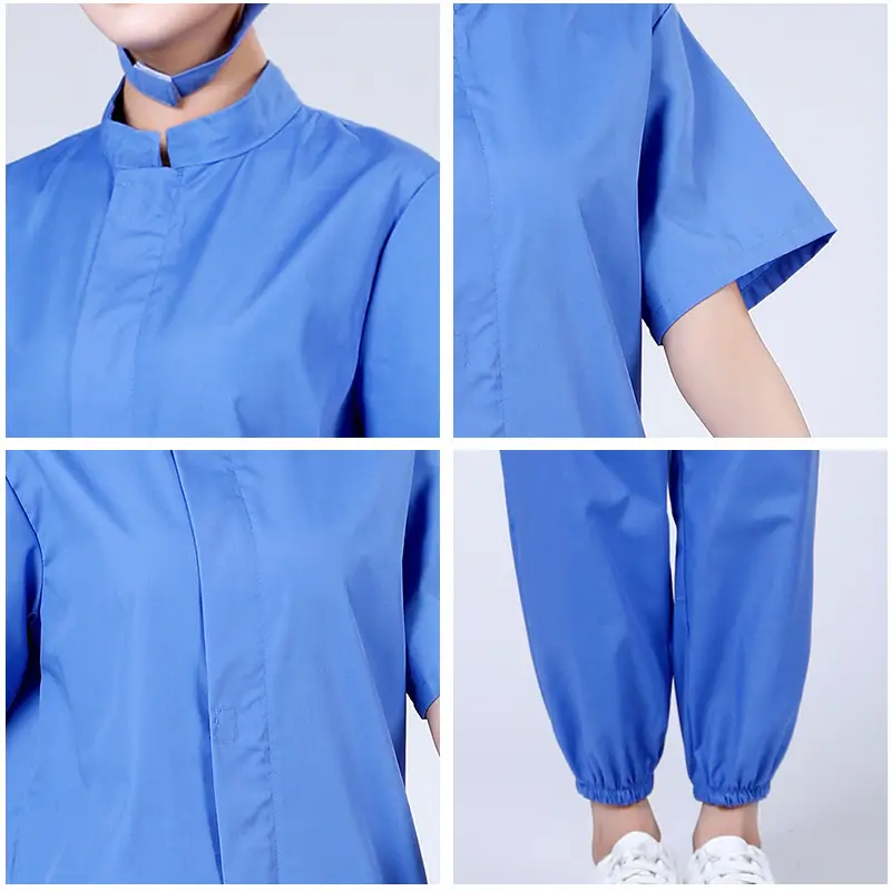 Green Short Sleeve Work Suit for Aquaculture & Spot Labor Protection - Image 8