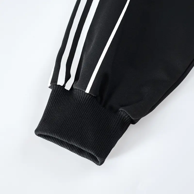 Men's Black Adidas Style Sweatpants Extra Large - Image 4