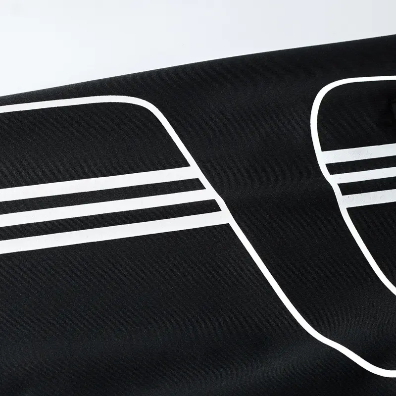 Men's Black Adidas Style Sweatpants Extra Large - Image 5