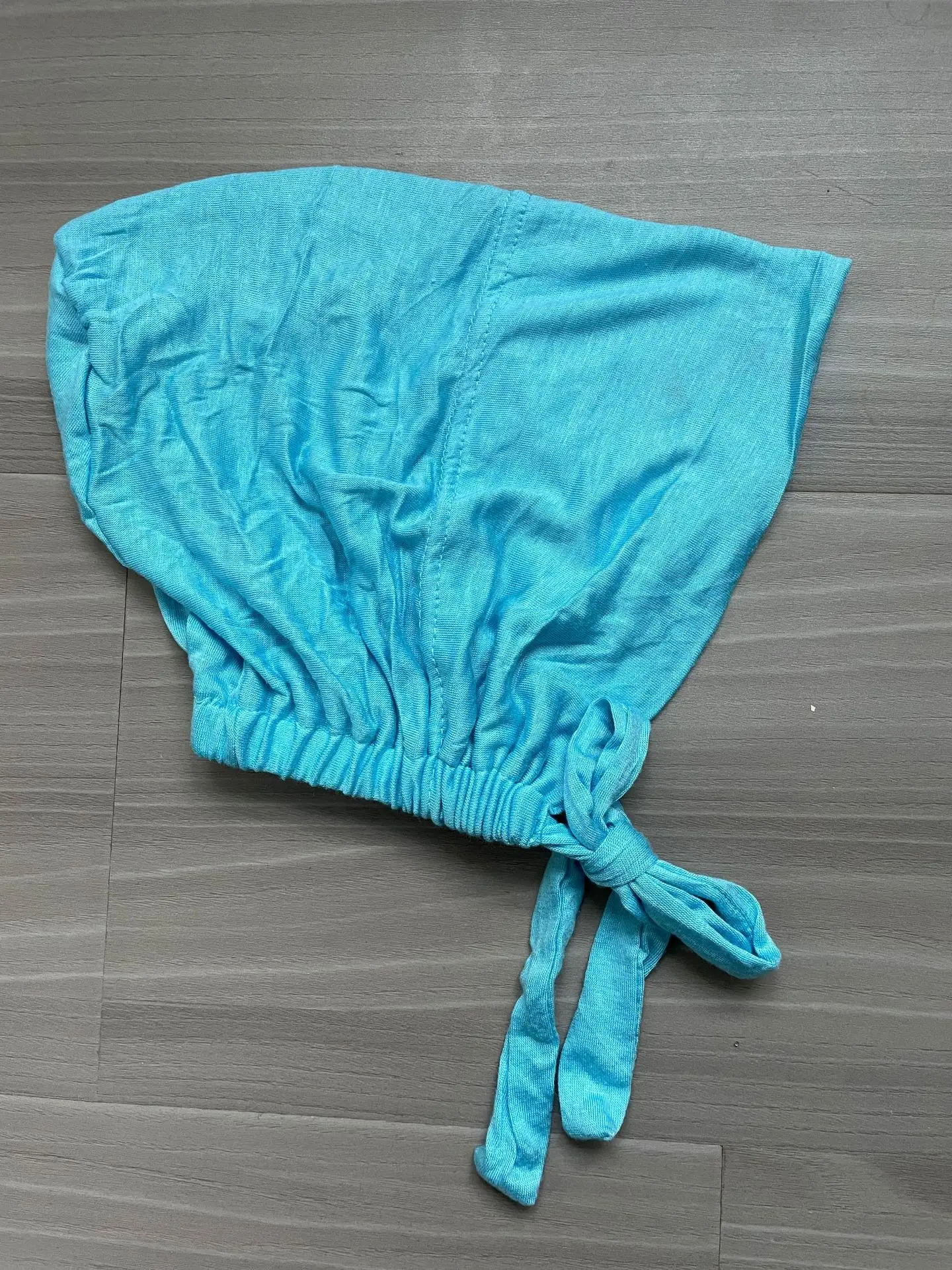 Turquoise Strap Elastic Muslim Cap Adjustable Tether - Image 13