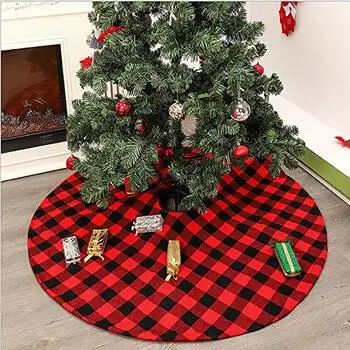 Christmas Table & Chair Covers Red Gray Cartoon Print — feature 3