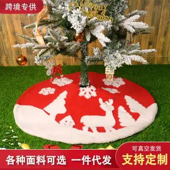 Christmas Table & Chair Covers Red Gray Cartoon Print — feature 4