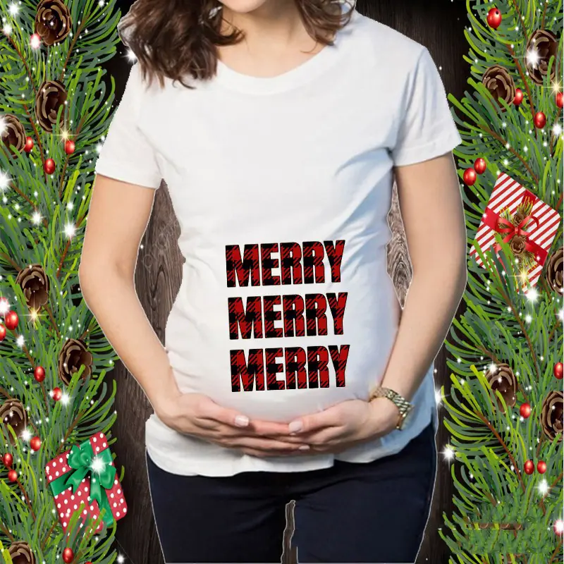 Short Sleeve Christmas Elk Snowman Print T-Shirt - Image 16