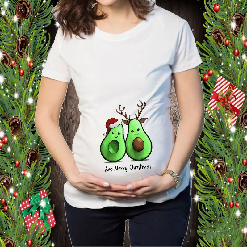 Short Sleeve Christmas Elk Snowman Print T-Shirt - Image 21