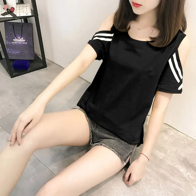 Women's Red Off-Shoulder Slim Fit T-Shirt 2026 — feature 20