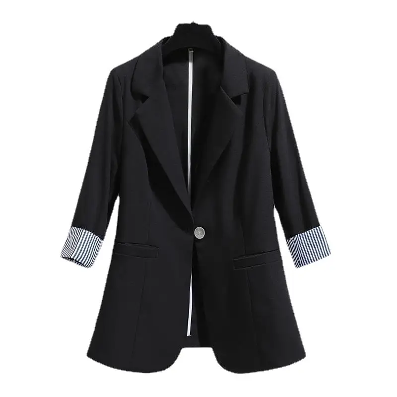 White Slim Fit 7-Sleeve Women's Suit Jacket - Image 8