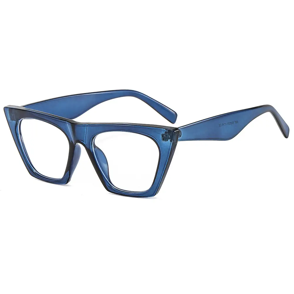 397 Large Frame Cat Eye Hinge Sunglasses Orange - Image 11