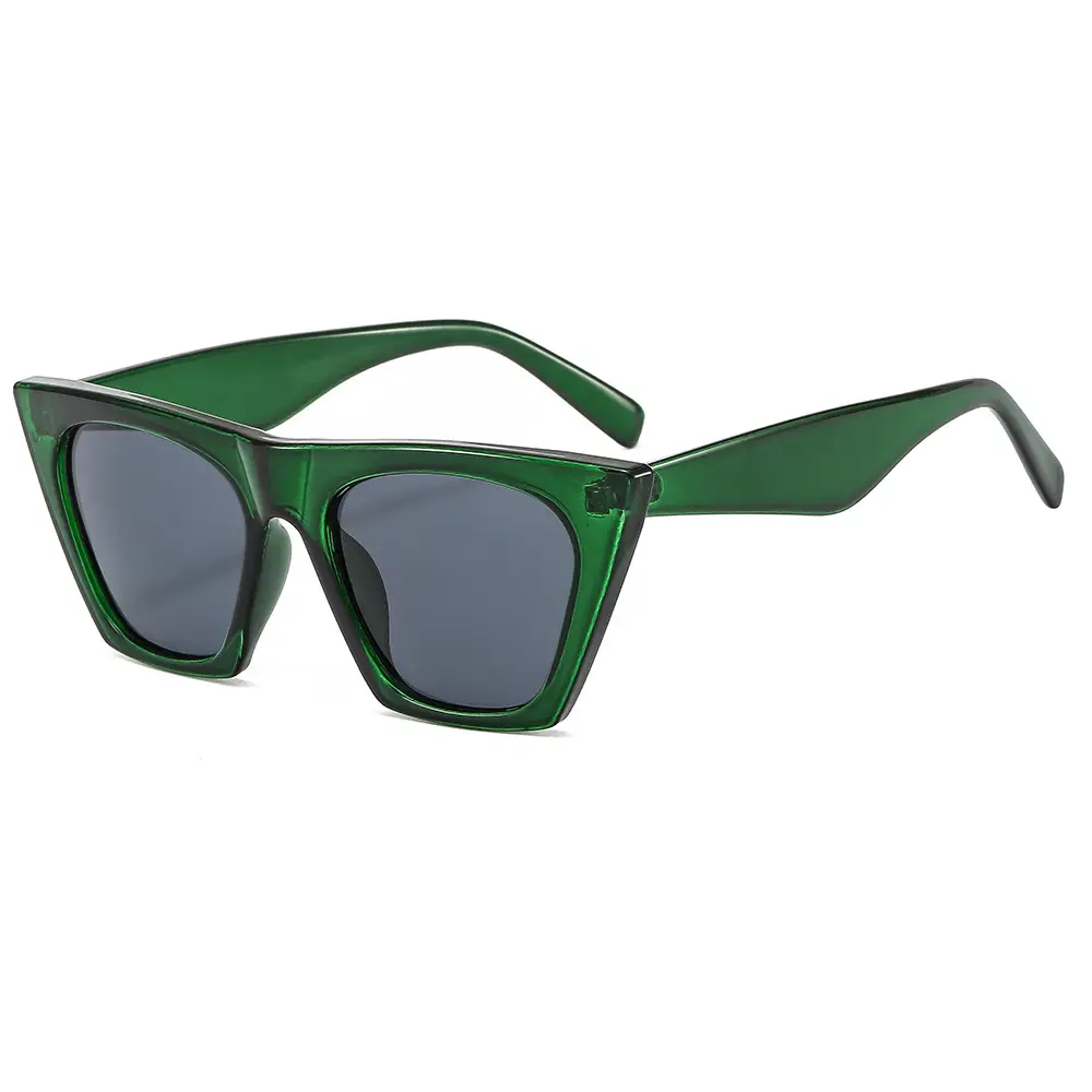397 Large Frame Cat Eye Hinge Sunglasses Orange - Image 2