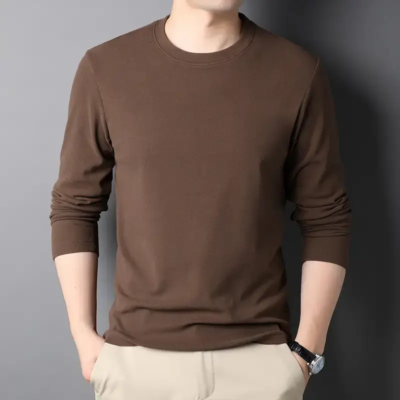 Men's Black Long Sleeve T-Shirt 2025 Spring Autumn - Image 11