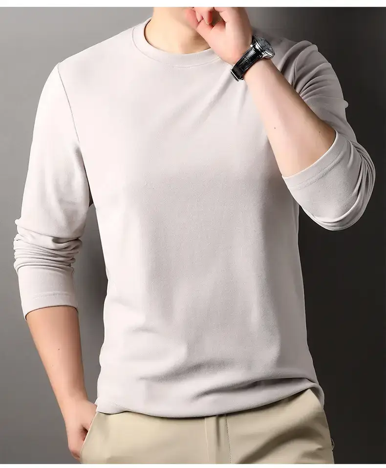Men's Black Long Sleeve T-Shirt 2025 Spring Autumn — feature 20