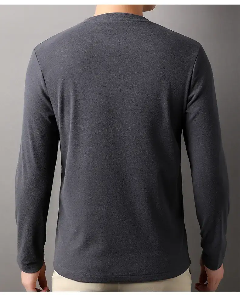Men's Black Long Sleeve T-Shirt 2025 Spring Autumn — feature 25