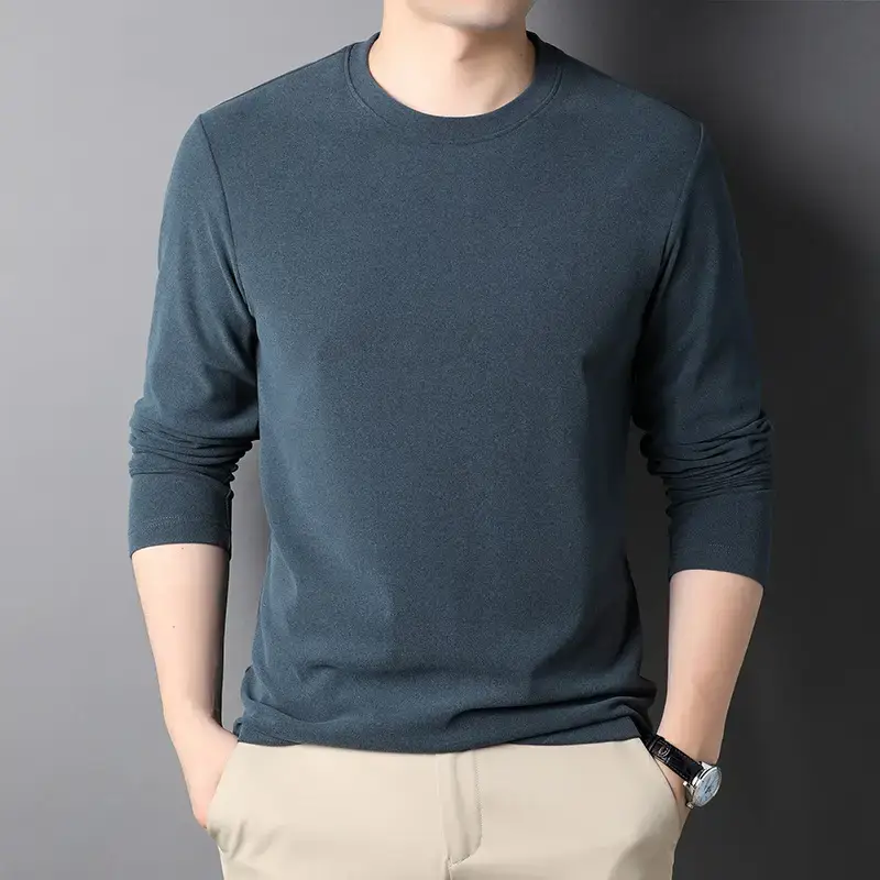 Men's Black Long Sleeve T-Shirt 2025 Spring Autumn - Image 6