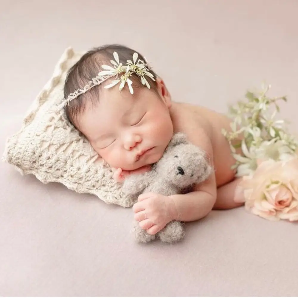 Pink Lace Cushion Set for Newborn Baby Decor - Image 8