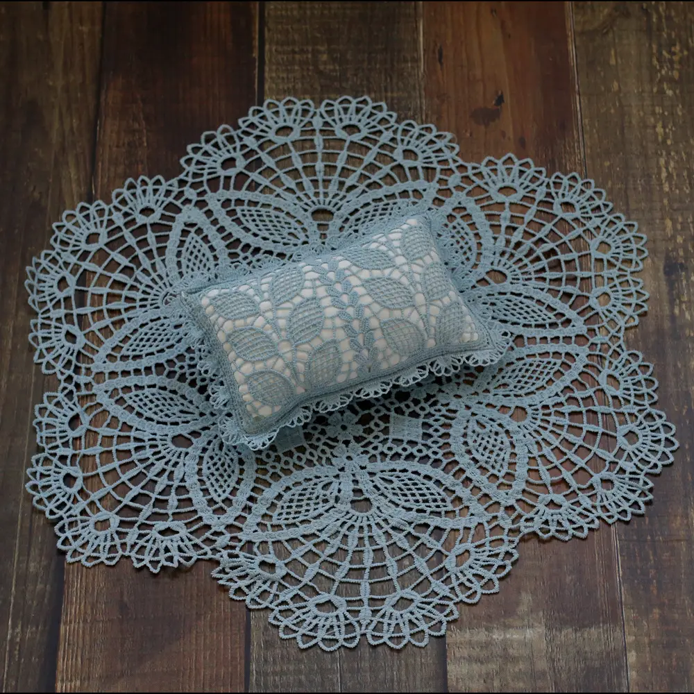 Pink Lace Cushion Set for Newborn Baby Decor - Image 3