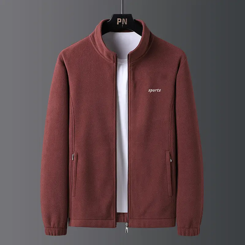 Men's Double-Sided Fleece Jacket Coral Fleece Sweatshirt - Image 11