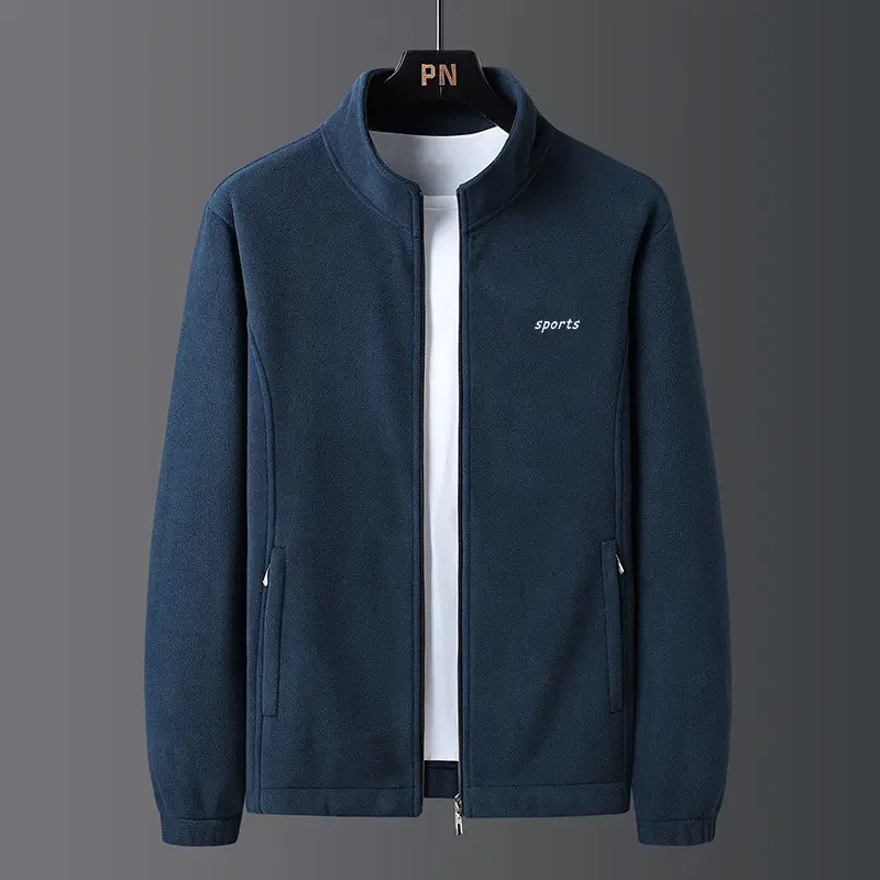 Men's Double-Sided Fleece Jacket Coral Fleece Sweatshirt - Image 3