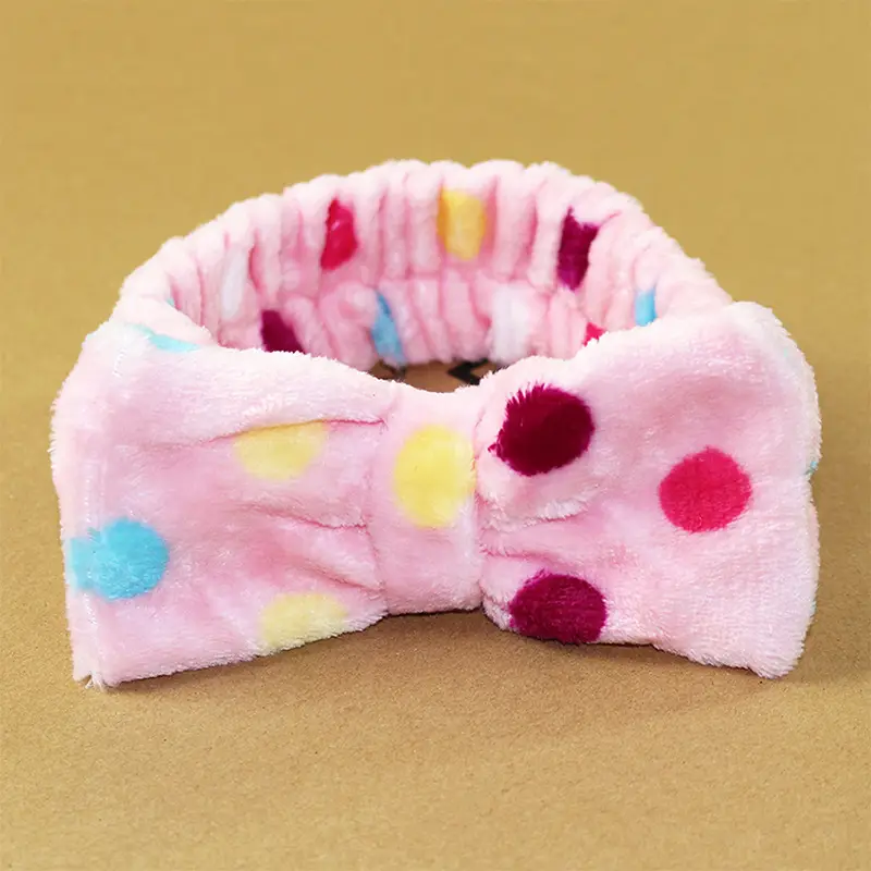 Red Cartoon Bow Face Wash Headband for Women - Image 15