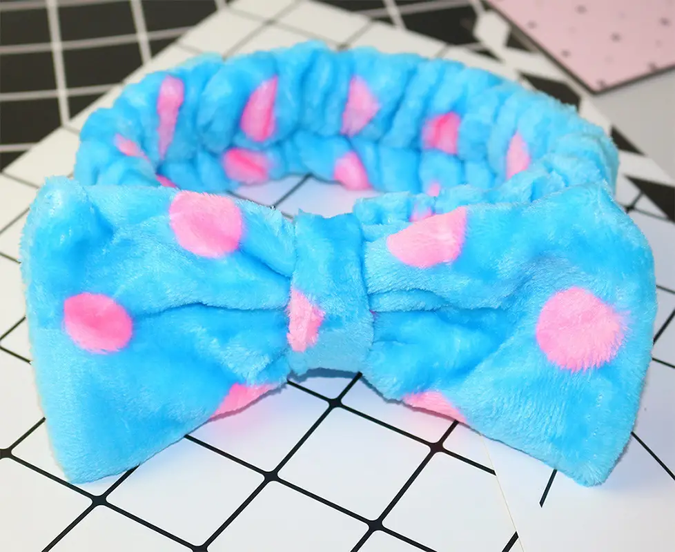 Red Cartoon Bow Face Wash Headband for Women - Image 24