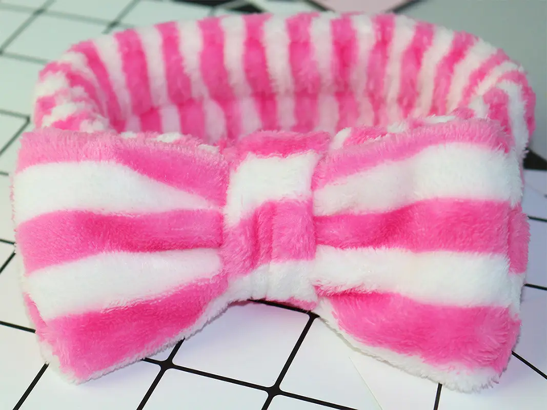 Red Cartoon Bow Face Wash Headband for Women - Image 29