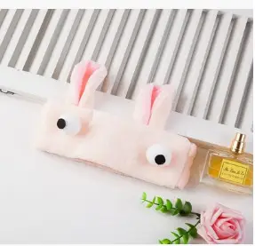 Red Cartoon Bow Face Wash Headband for Women - Image 36