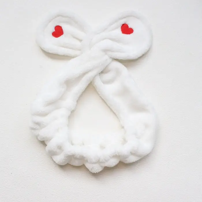 Red Cartoon Bow Face Wash Headband for Women - Image 40
