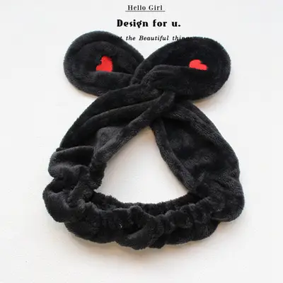 Red Cartoon Bow Face Wash Headband for Women - Image 41